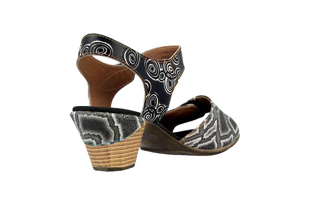 Spring Footwear Sandalen In Übergrößen Schwarz Alluroe-B Große Damenschuhe