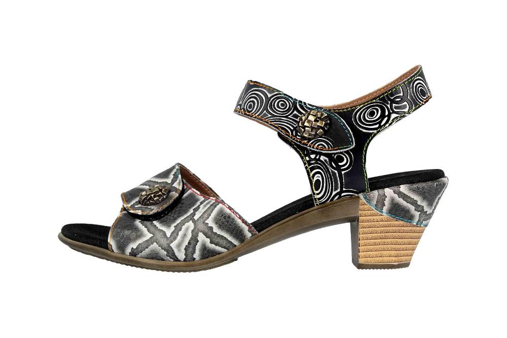 Spring Footwear Sandalen in Übergrößen Schwarz Alluroe-B große Damenschuhe