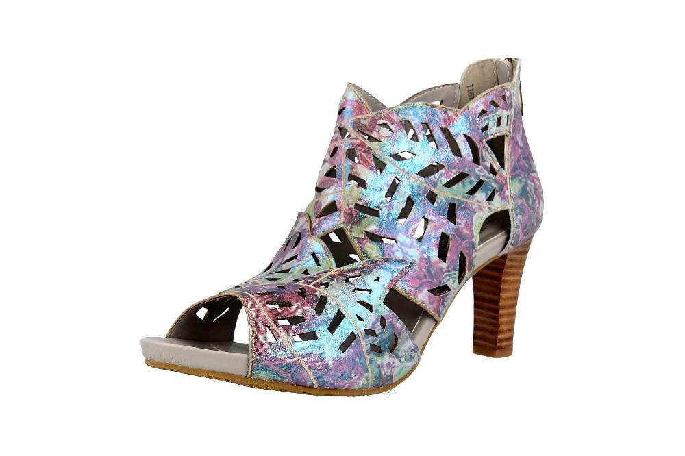 Spring Footwear Sandaletten In Übergrößen Blau Amora-Blum Große Damenschuhe