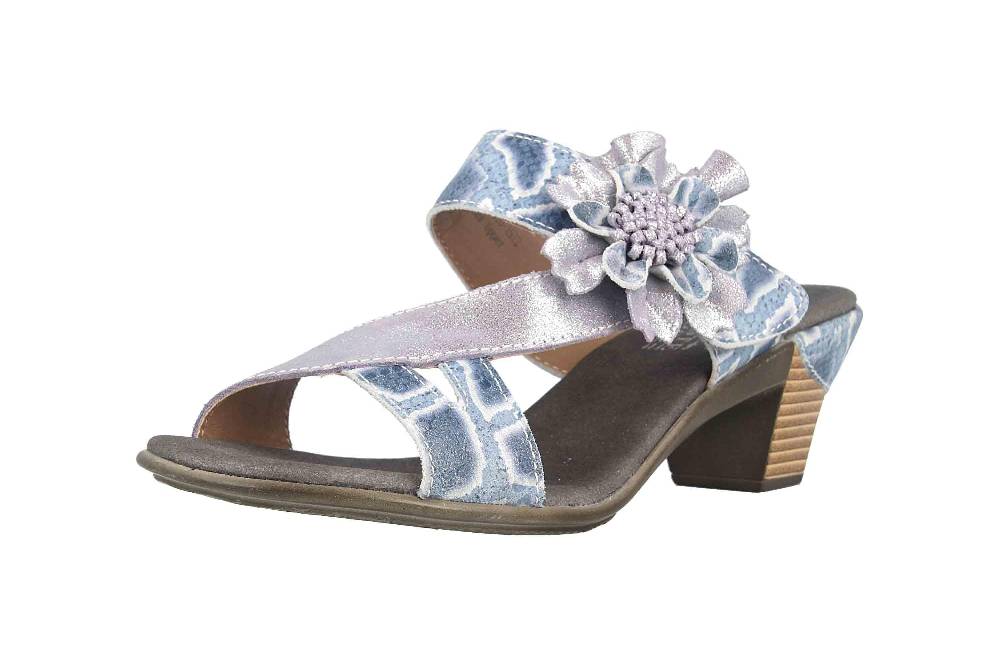 Spring Footwear Sandaletten In Übergrößen Blau Cassana-Blu Große Damenschuhe
