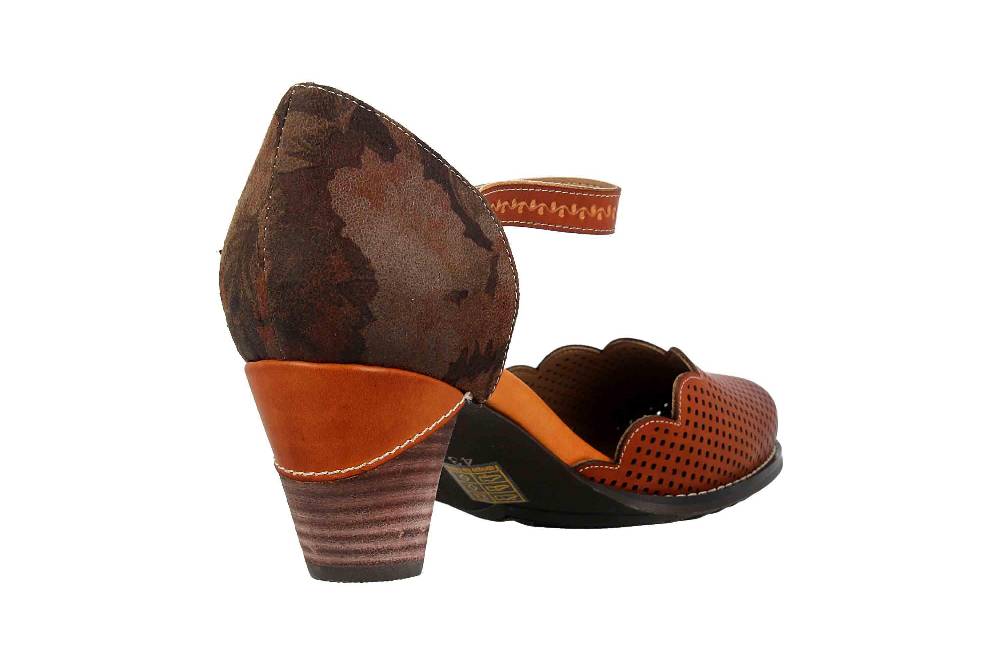 Spring Footwear Sandaletten In Übergrößen Braun Parchelle-Cam Große Damenschuhe