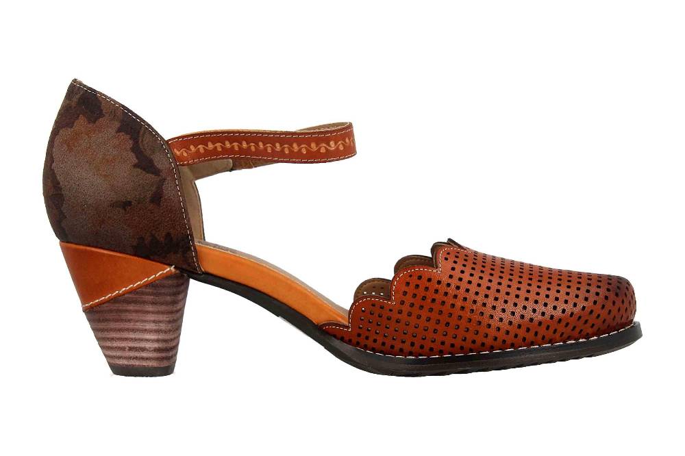 Spring Footwear Sandaletten In Übergrößen Braun Parchelle-Cam Große Damenschuhe