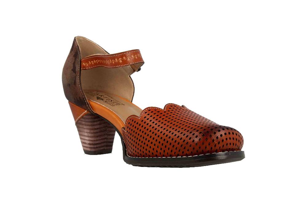 Spring Footwear Sandaletten In Übergrößen Braun Parchelle-Cam Große Damenschuhe