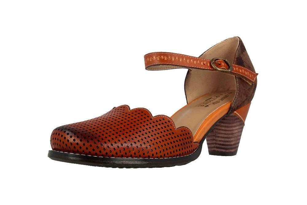 Spring Footwear Sandaletten In Übergrößen Braun Parchelle-Cam Große Damenschuhe