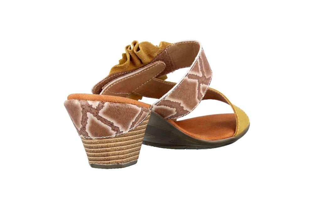 Spring Footwear Sandaletten In Übergrößen Gelb Cassana-Y Große Damenschuhe