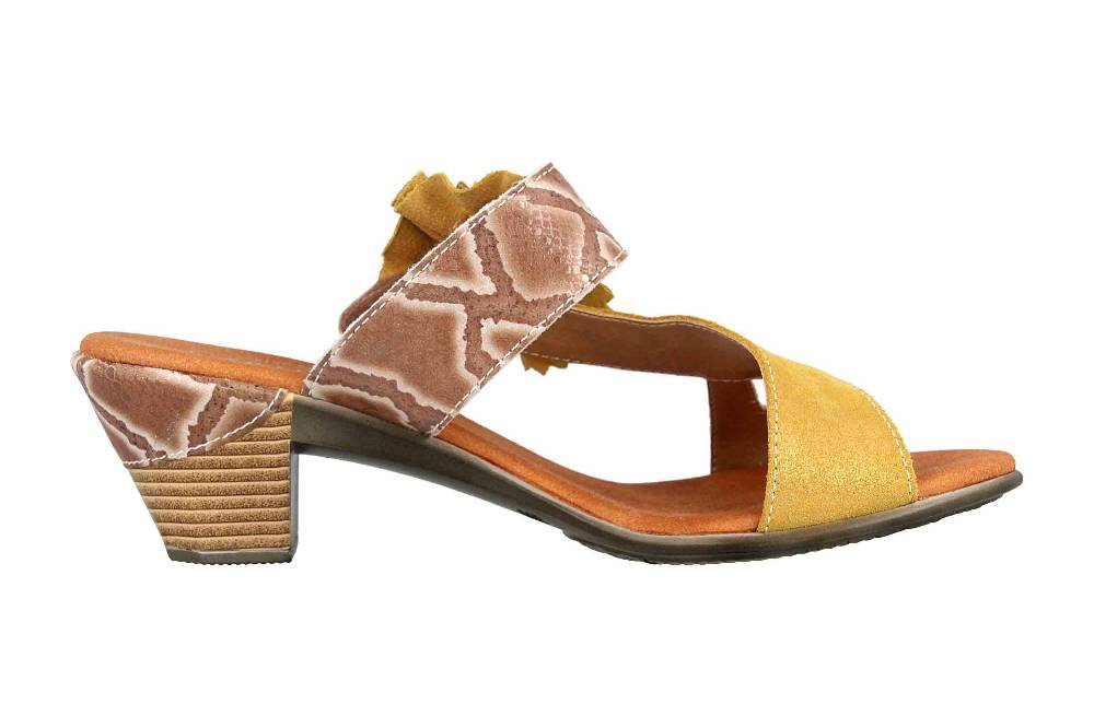 Spring Footwear Sandaletten In Übergrößen Gelb Cassana-Y Große Damenschuhe