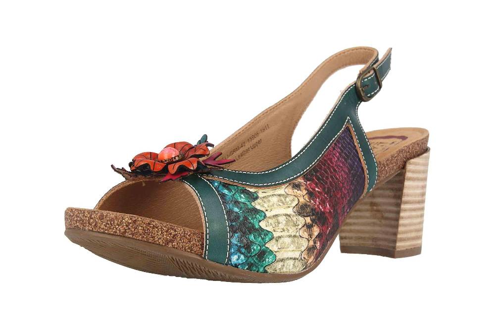Spring Footwear Sandaletten In Übergrößen Mehrfarbig Kristieli-Grm Große Damenschuhe