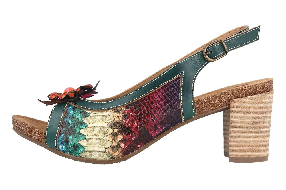 Spring Footwear Sandaletten in Übergrößen Mehrfarbig Kristieli-Grm große Damenschuhe