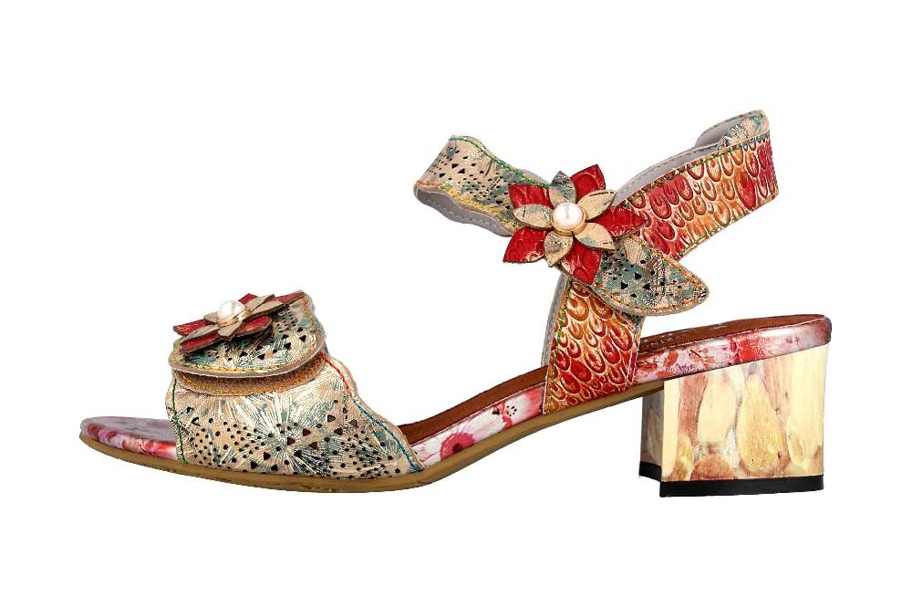 Spring Footwear Sandaletten in Übergrößen Mehrfarbig Freeform-Gldm große Damenschuhe