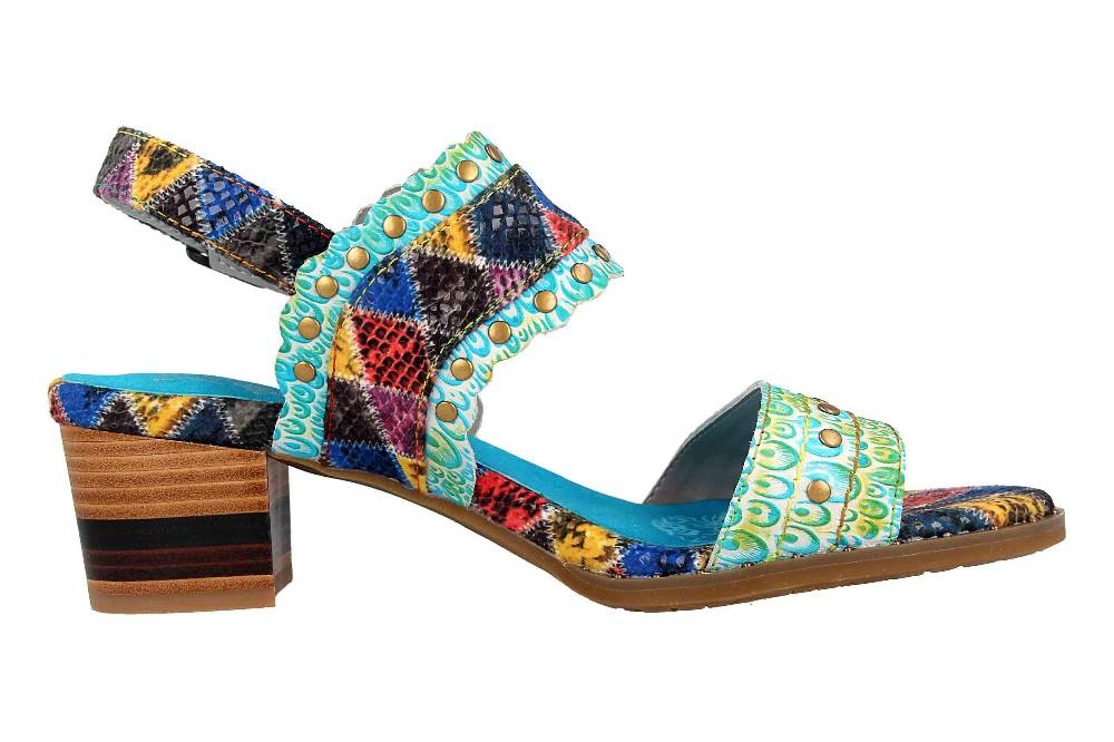 Spring Footwear Sandaletten In Übergrößen Mehrfarbig Exotic-Tqm Große Damenschuhe