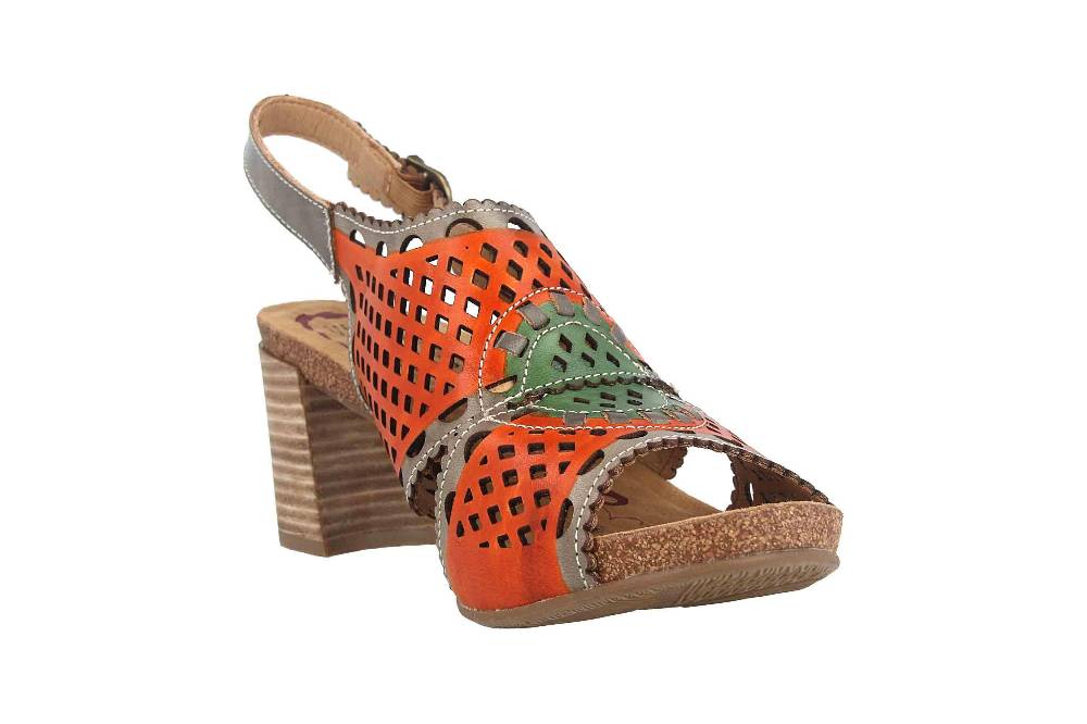 Spring Footwear Sandaletten In Übergrößen Mehrfarbig Leonara-Orm Große Damenschuhe