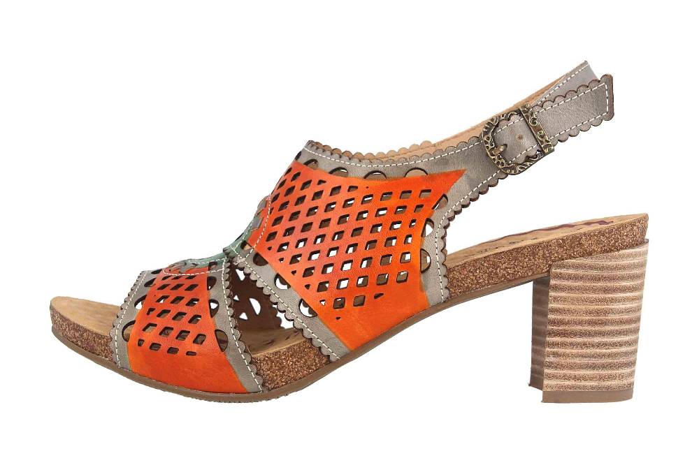 Spring Footwear Sandaletten in Übergrößen Mehrfarbig Leonara-Orm große Damenschuhe