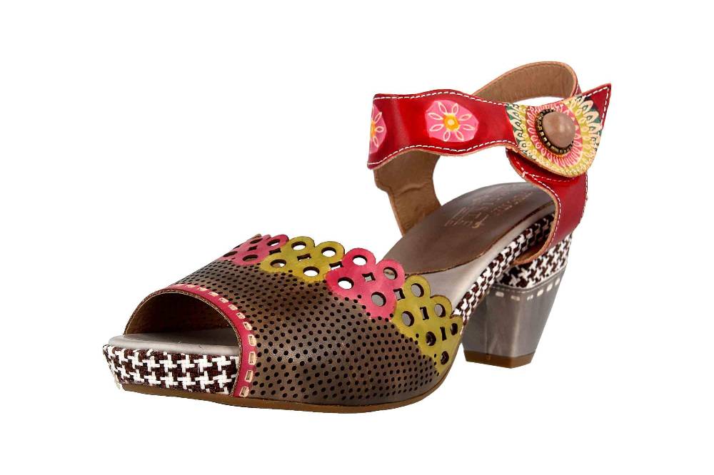 Spring Footwear Sandaletten In Übergrößen Mehrfarbig Jive-Grym Große Damenschuhe