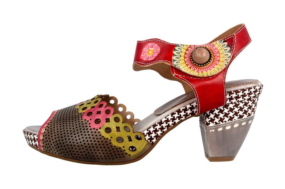 Spring Footwear Sandaletten in Übergrößen Mehrfarbig Jive-Grym große Damenschuhe