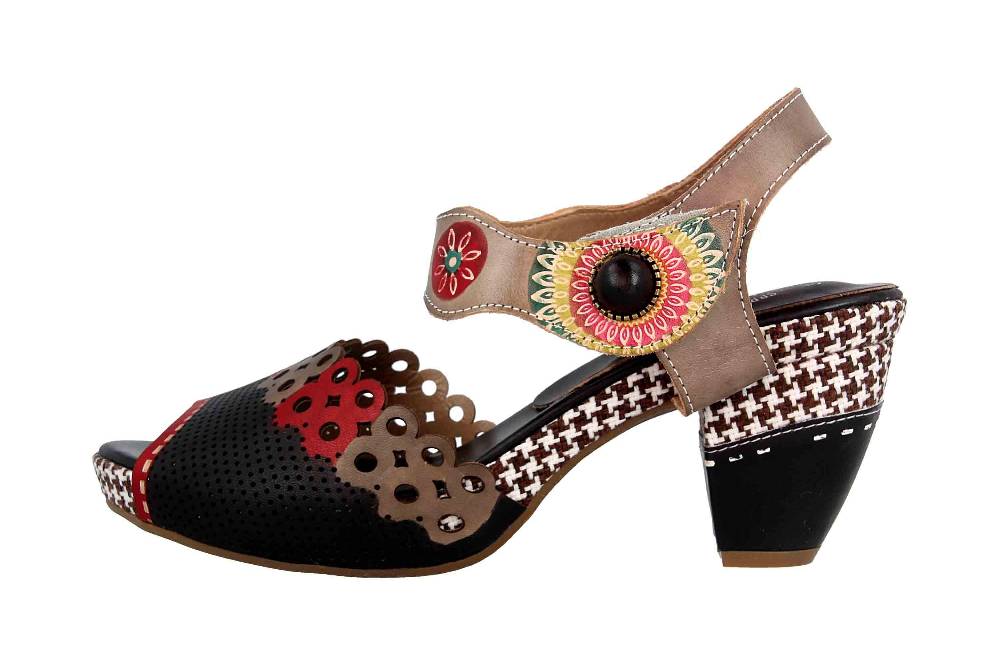 Spring Footwear Sandaletten in Übergrößen Mehrfarbig Jive-Bm große Damenschuhe