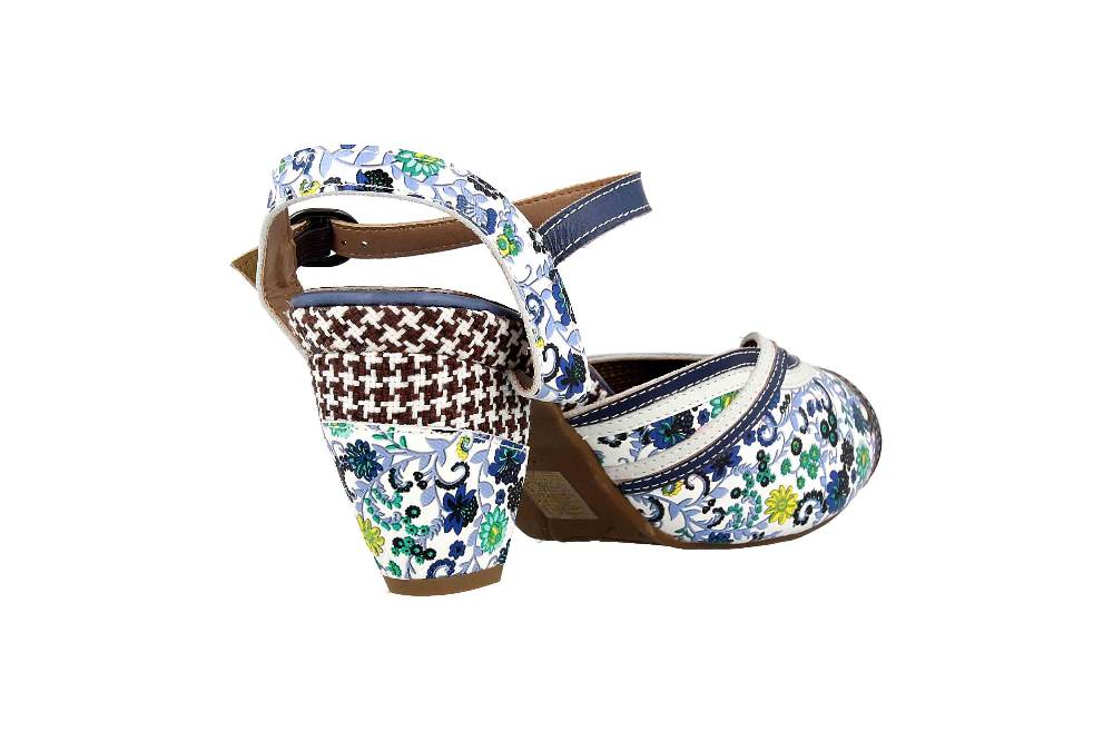 Spring Footwear Sandaletten In Übergrößen Mehrfarbig Dollface-Blum Große Damenschuhe