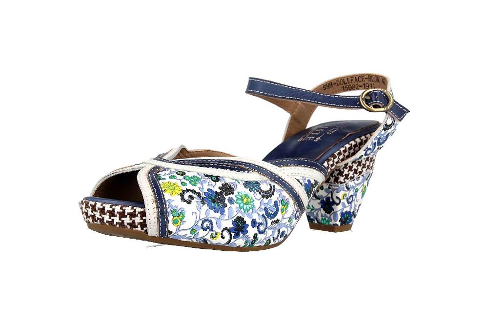 Spring Footwear Sandaletten In Übergrößen Mehrfarbig Dollface-Blum Große Damenschuhe