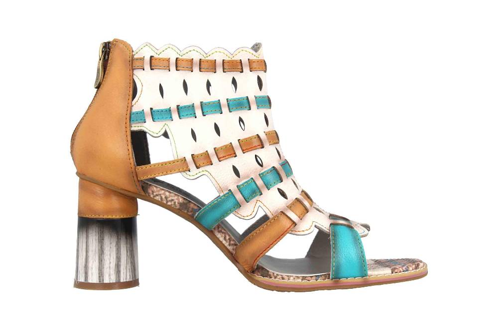 Spring Footwear Sandaletten In Übergrößen Mehrfarbig Platium-Bnem Große Damenschuhe