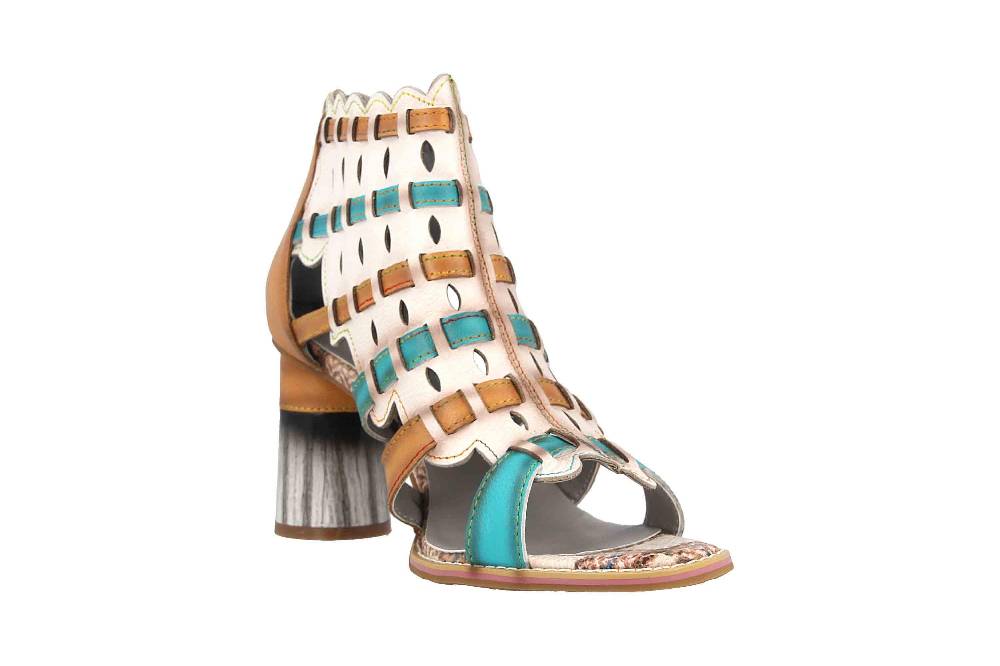Spring Footwear Sandaletten In Übergrößen Mehrfarbig Platium-Bnem Große Damenschuhe