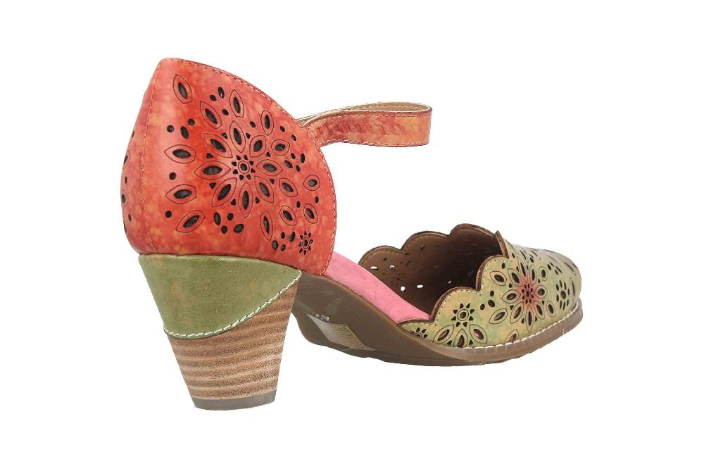 Spring Footwear Sandaletten In Übergrößen Mehrfarbig Parchetta-Olm Große Damenschuhe
