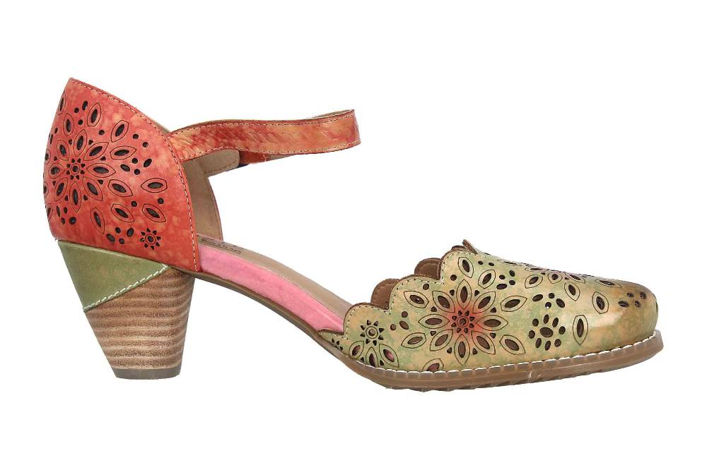 Spring Footwear Sandaletten In Übergrößen Mehrfarbig Parchetta-Olm Große Damenschuhe