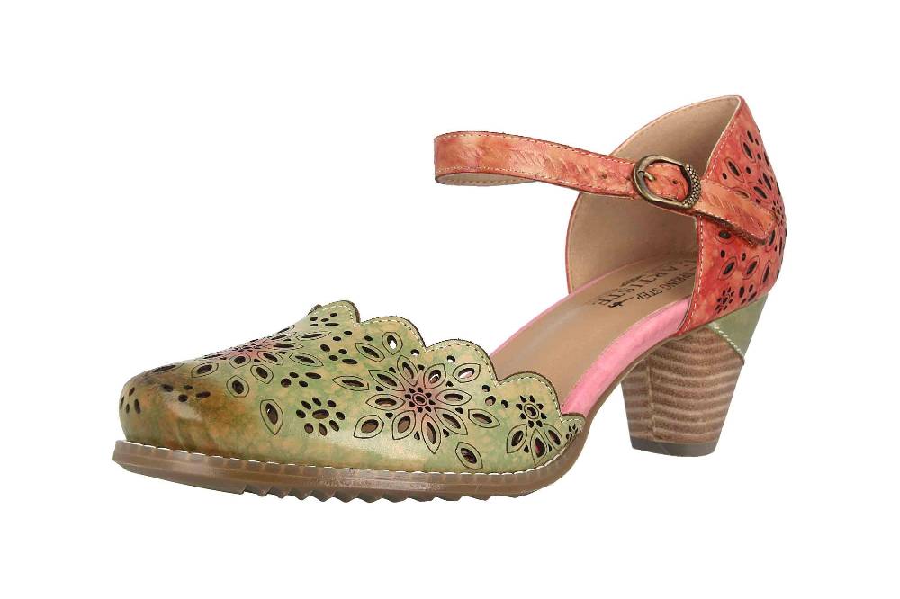 Spring Footwear Sandaletten In Übergrößen Mehrfarbig Parchetta-Olm Große Damenschuhe