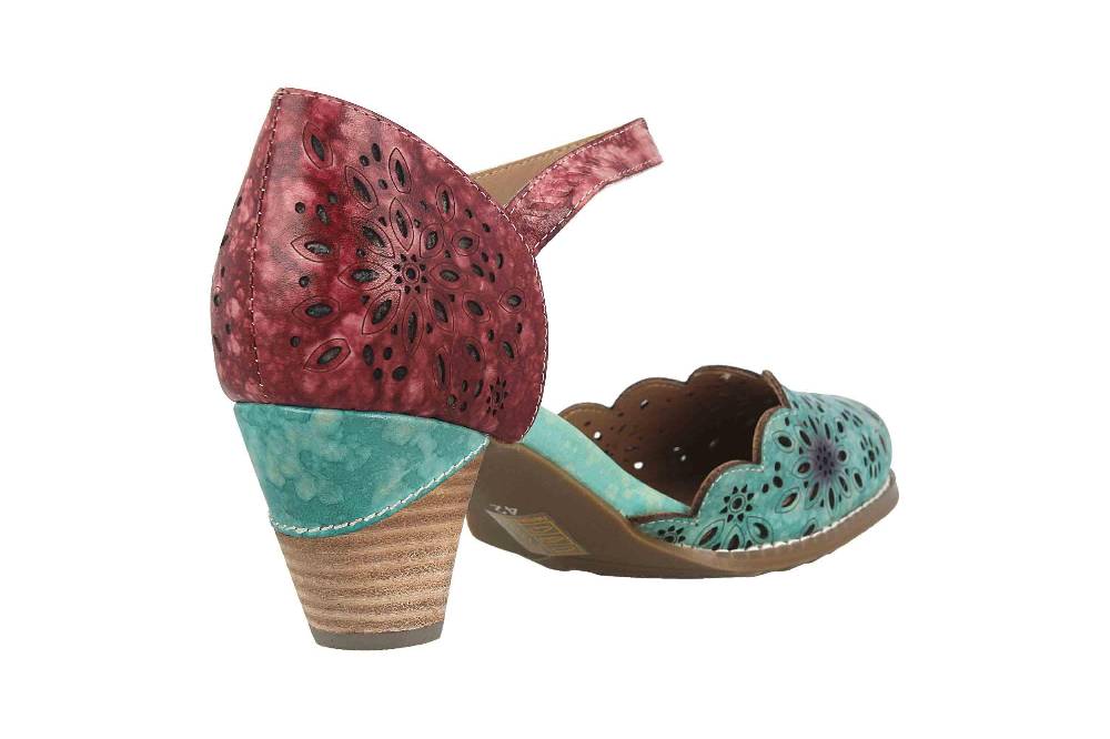 Spring Footwear Sandaletten In Übergrößen Mehrfarbig Parchetta-Blum Große Damenschuhe