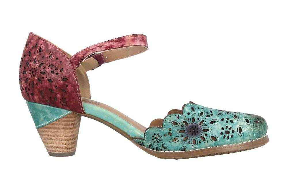 Spring Footwear Sandaletten In Übergrößen Mehrfarbig Parchetta-Blum Große Damenschuhe