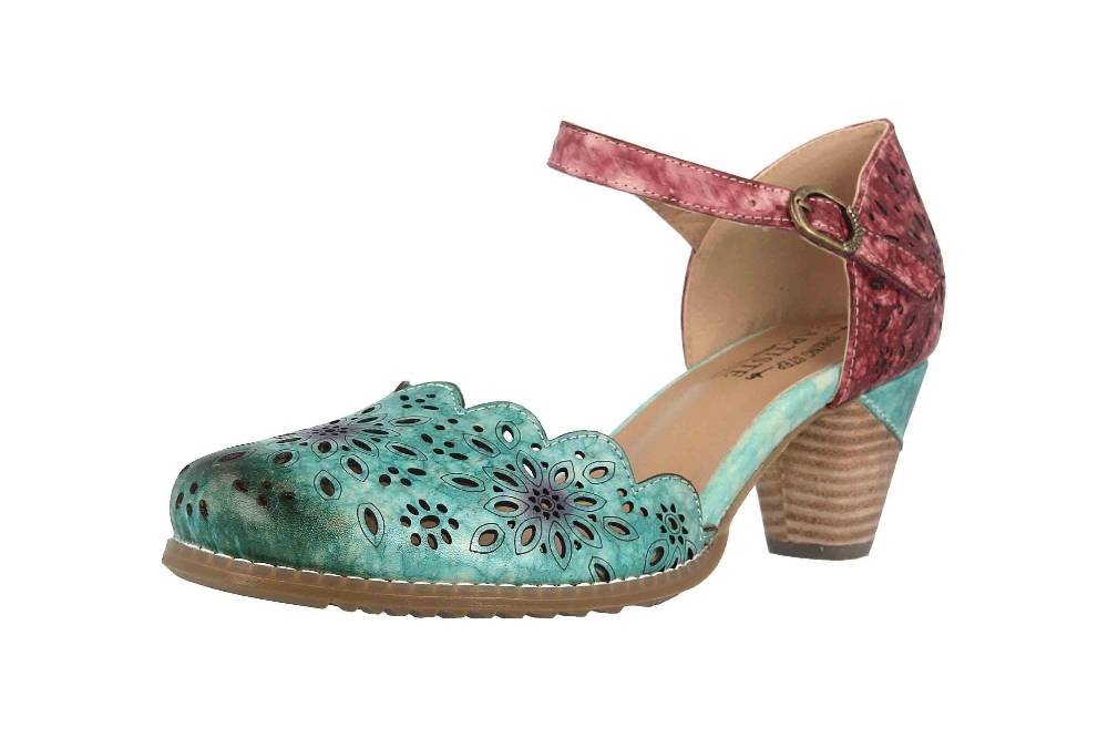 Spring Footwear Sandaletten In Übergrößen Mehrfarbig Parchetta-Blum Große Damenschuhe