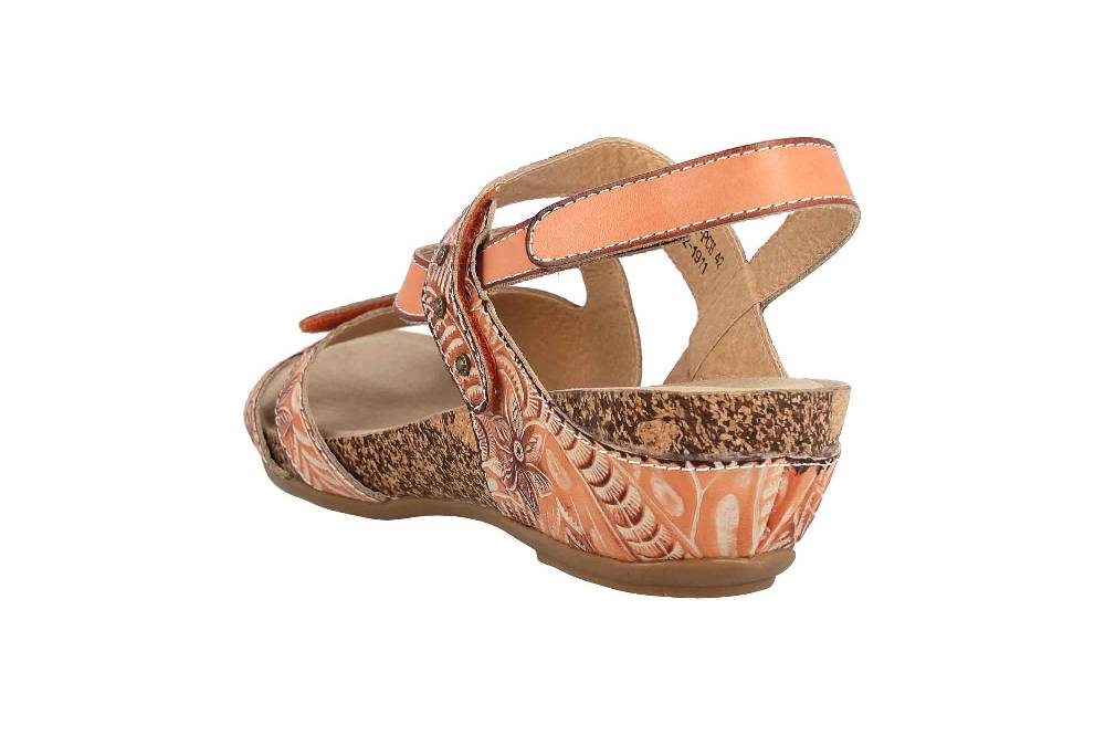 Spring Footwear Sandaletten In Übergrößen Orange Quilana-Pch Große Damenschuhe