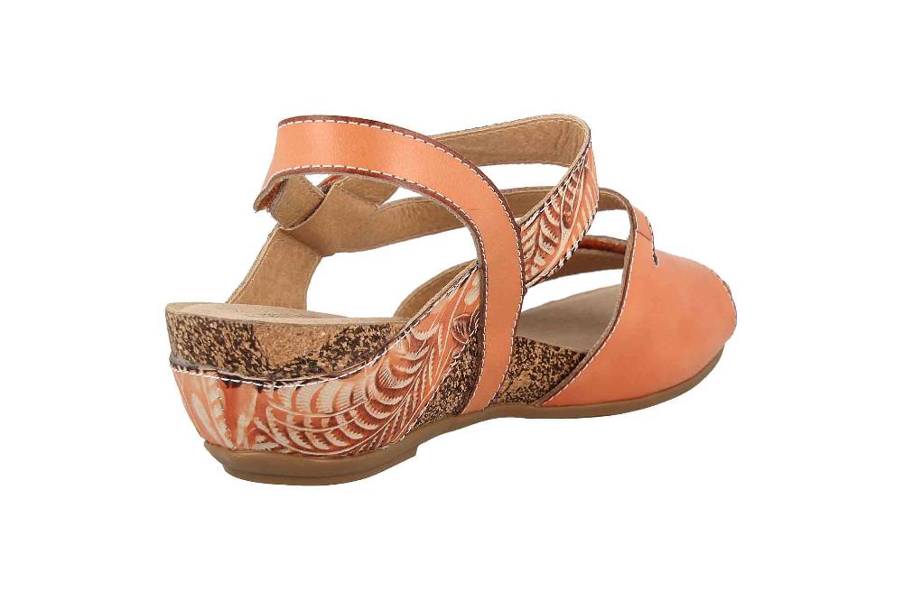 Spring Footwear Sandaletten In Übergrößen Orange Quilana-Pch Große Damenschuhe