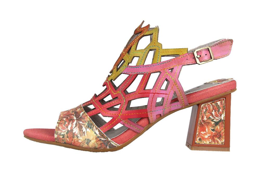 Spring Footwear Sandaletten in Übergrößen Rot Sanstar-Rdm große Damenschuhe