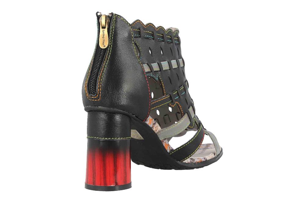 Spring Footwear Sandaletten In Übergrößen Schwarz Platium-Bm Große Damenschuhe