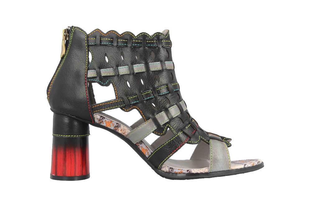 Spring Footwear Sandaletten In Übergrößen Schwarz Platium-Bm Große Damenschuhe