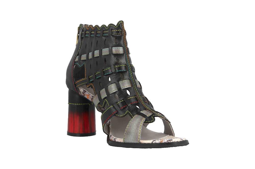 Spring Footwear Sandaletten In Übergrößen Schwarz Platium-Bm Große Damenschuhe