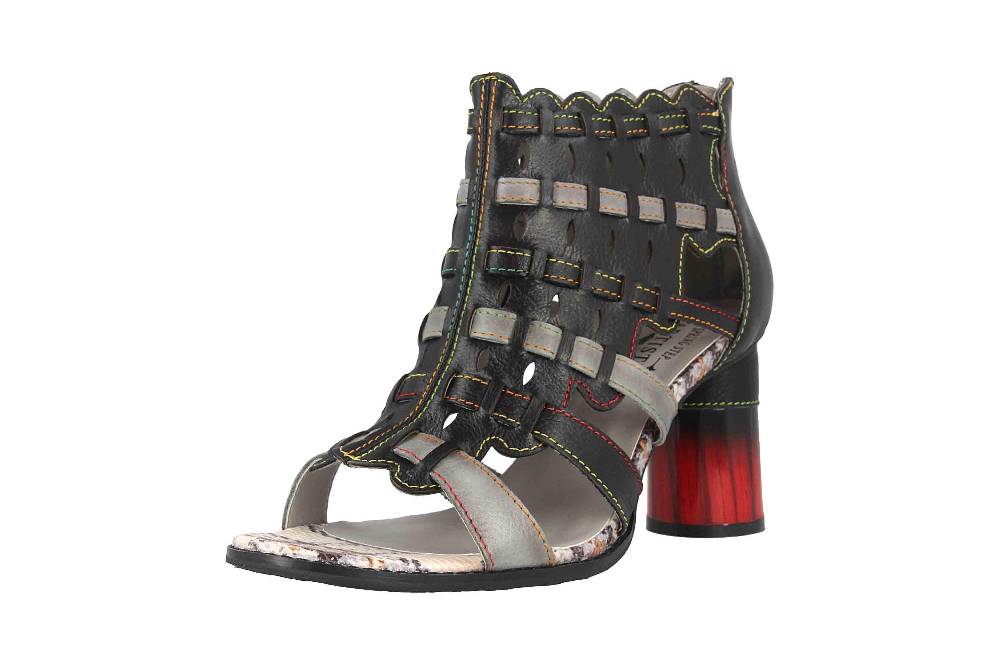 Spring Footwear Sandaletten In Übergrößen Schwarz Platium-Bm Große Damenschuhe