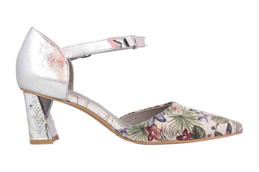 Spring Footwear Sandaletten In Übergrößen Silber Sensational-Slm Große Damenschuhe