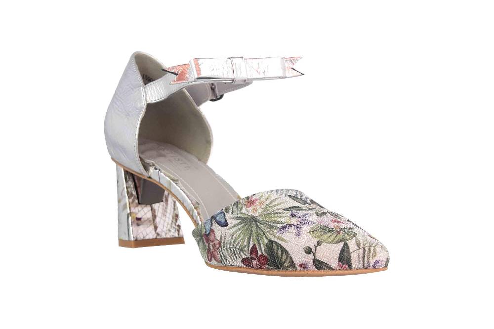 Spring Footwear Sandaletten In Übergrößen Silber Sensational-Slm Große Damenschuhe