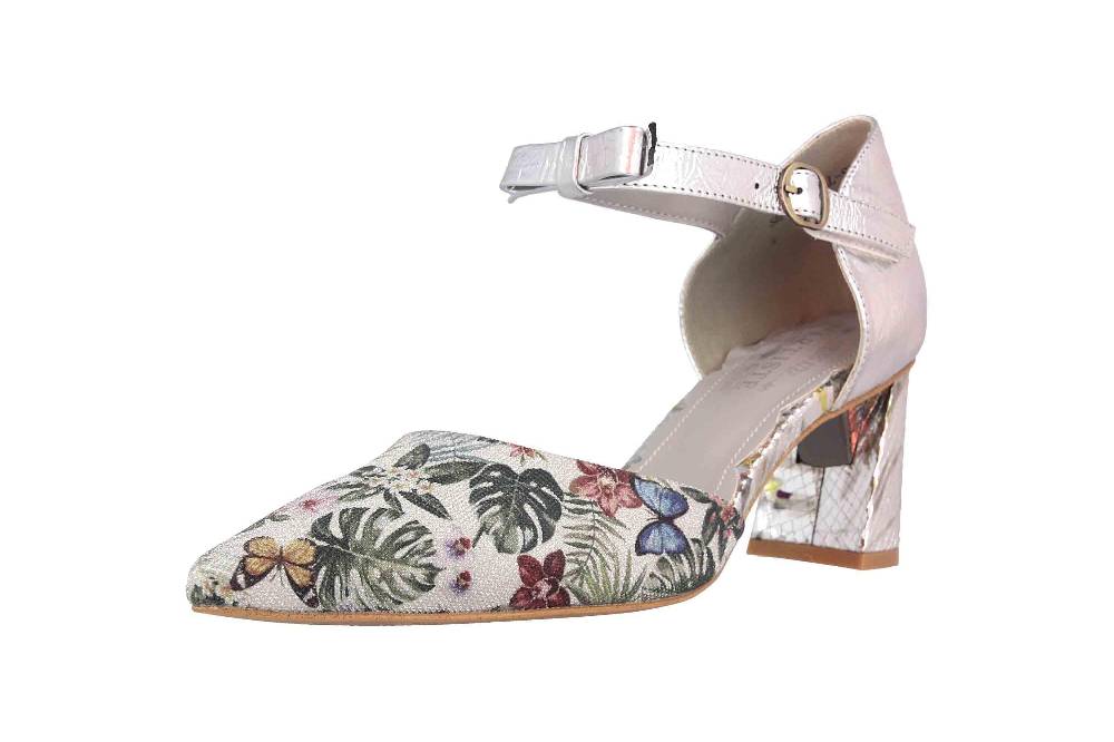 Spring Footwear Sandaletten In Übergrößen Silber Sensational-Slm Große Damenschuhe