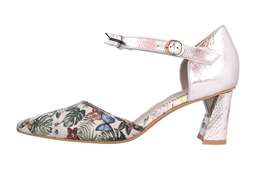 Spring Footwear Sandaletten in Übergrößen Silber Sensational-Slm große Damenschuhe