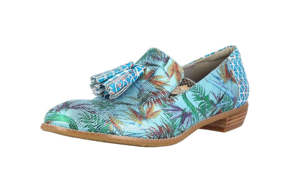 Spring Footwear Slipper In Übergrößen Mehrfarbig Klasik-Prdise-Tq Große Damenschuhe