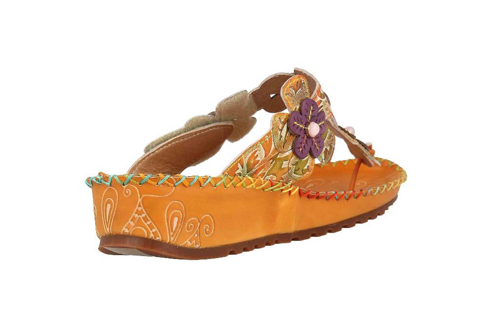 Spring Footwear Zehentrenner In Übergrößen Braun Crocus-Cam Große Damenschuhe