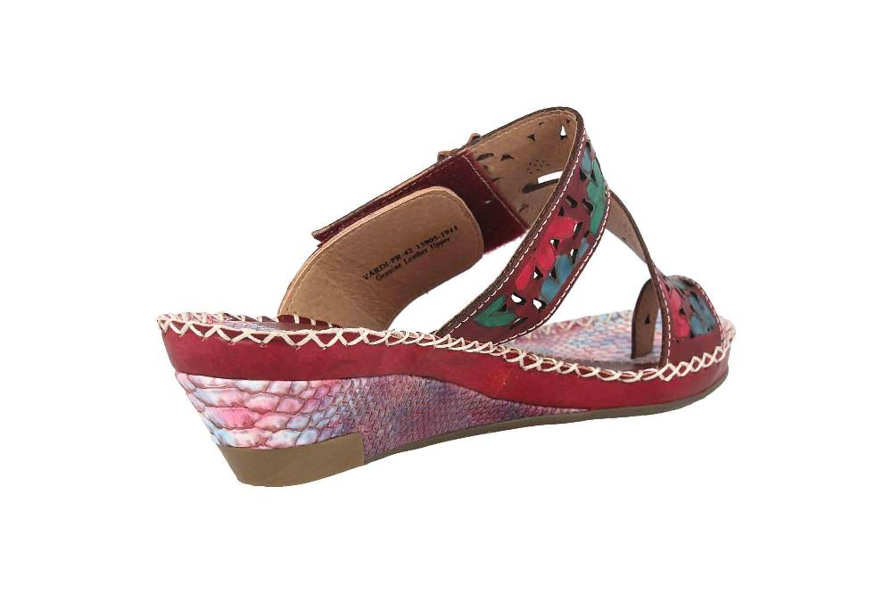Spring Footwear Zehentrenner In Übergrößen Lila Vardi-Pr Große Damenschuhe