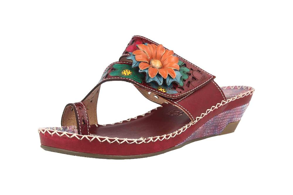 Spring Footwear Zehentrenner In Übergrößen Lila Vardi-Pr Große Damenschuhe