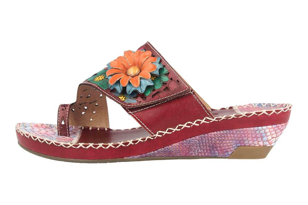 Spring Footwear Zehentrenner in Übergrößen Lila Vardi-Pr große Damenschuhe