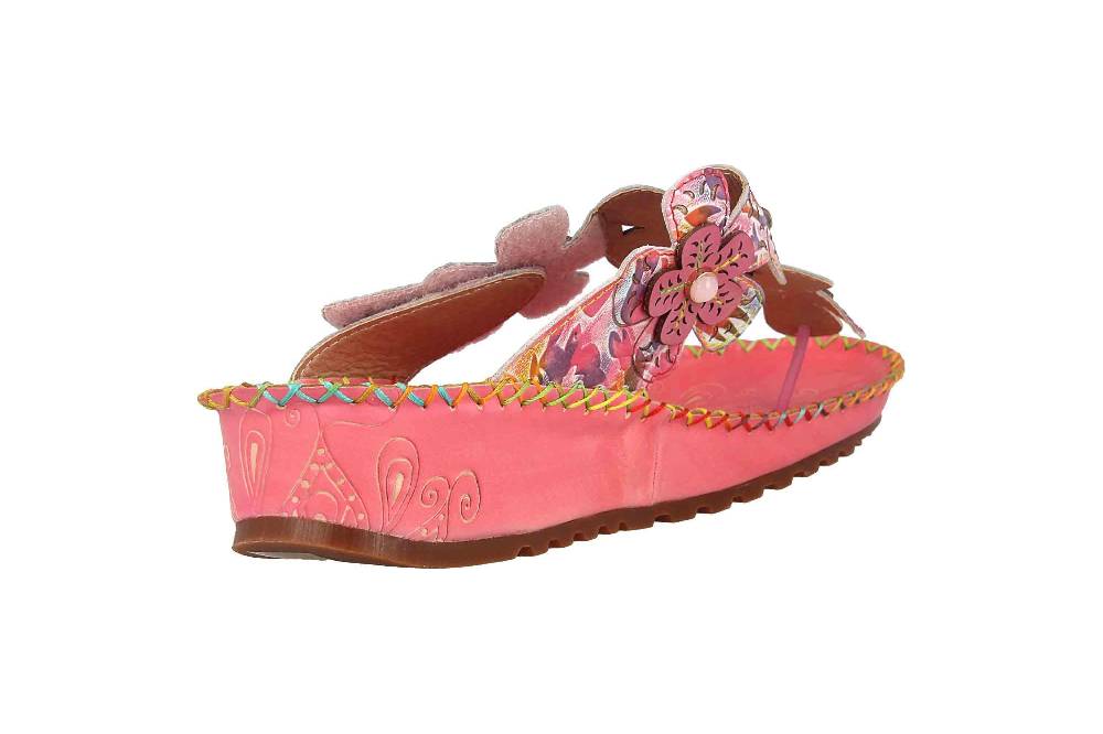 Spring Footwear Zehentrenner In Übergrößen Rosa Crocus-Pkm Große Damenschuhe