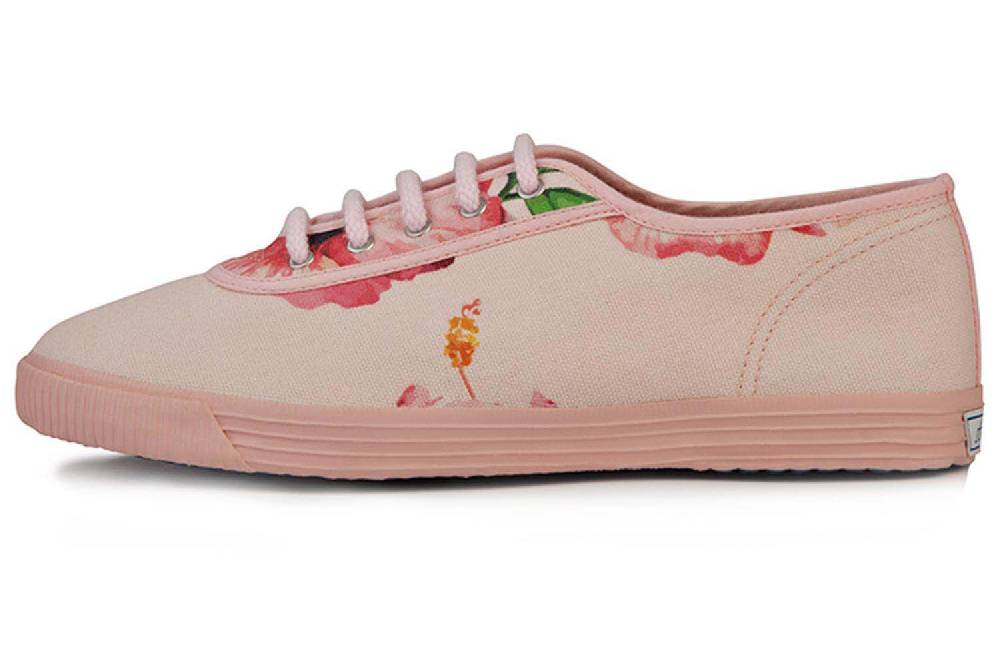 startas Leinenschuhe in Übergrößen mit Druck Hibiscus große Damenschuhe