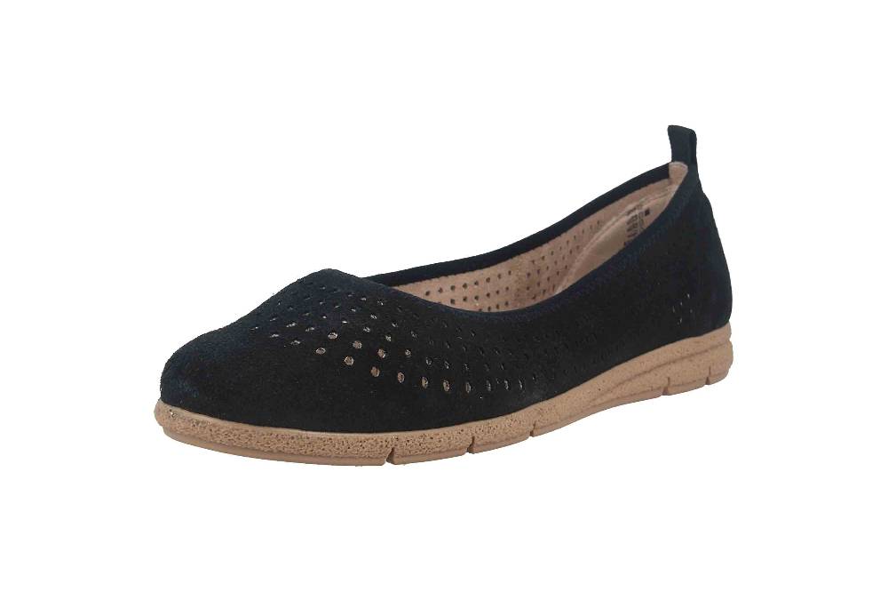 Tamaris Comfort Ballerinas In Übergrößen Blau 8-8-52101-20 805 Große Damenschuhe