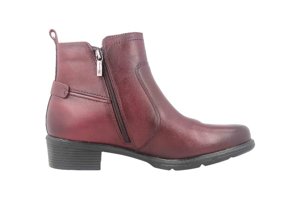 Tamaris Comfort Fit Stiefeletten In Übergrößen Bordeaux 8-8-85300-29 549 Große Damenschuhe