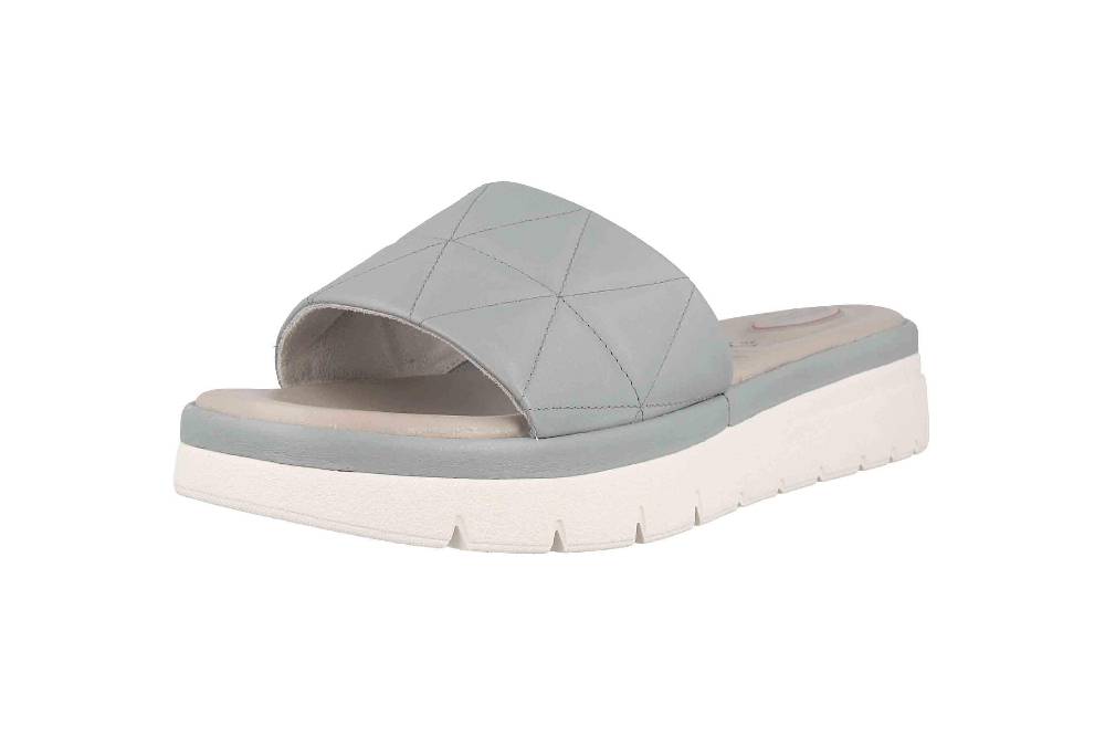 Tamaris Comfort Pantoletten In Übergrößen Blau 8-8-57205-20 833 Große Damenschuhe